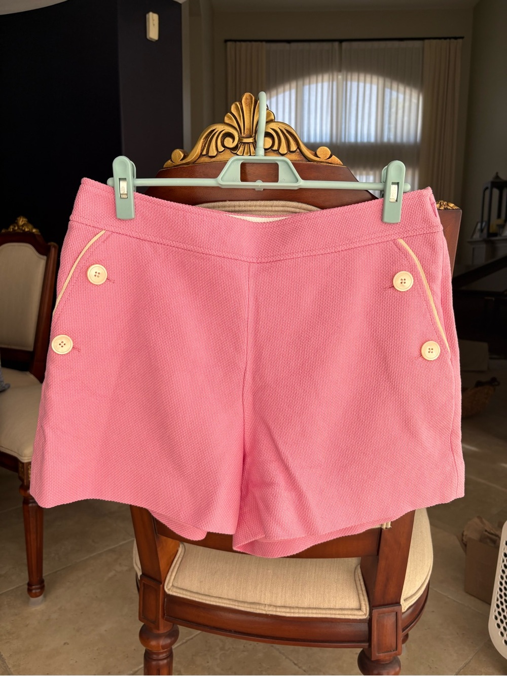 J Crew pique side zip sailor shirt